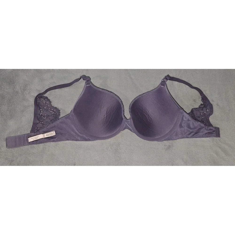 Victoria's Secret Perfect Shape Bra Women‎ 34 DD Push Up Floral Lace Padded Core